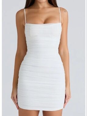 House of CB Ella Ruched Sleeveless Minidress